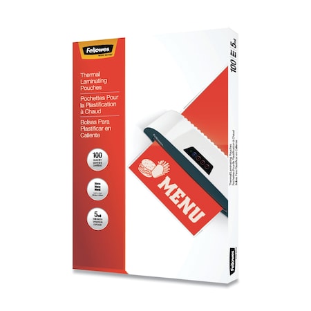 Fellowes Thermal Laminating Pouches, 5 mil, 11.5" x 17.5", Matte Clear, PK100 5746001